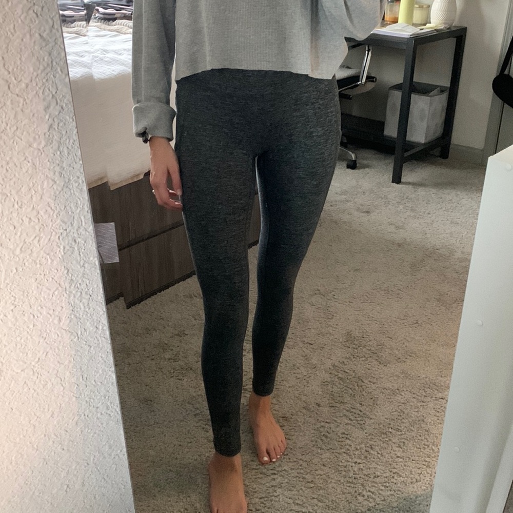 Aerie fleece lined leggings with pockets